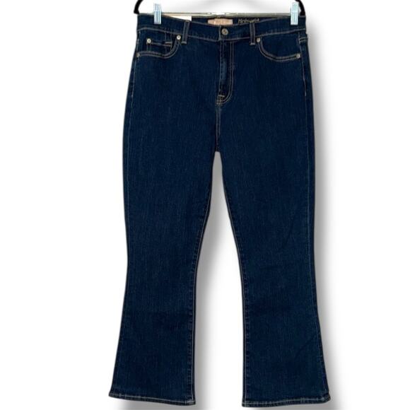 7 FOR ALL MANKIND women’s size 31 high waist slim kick b (air) slimming stretch - Picture 1 of 16